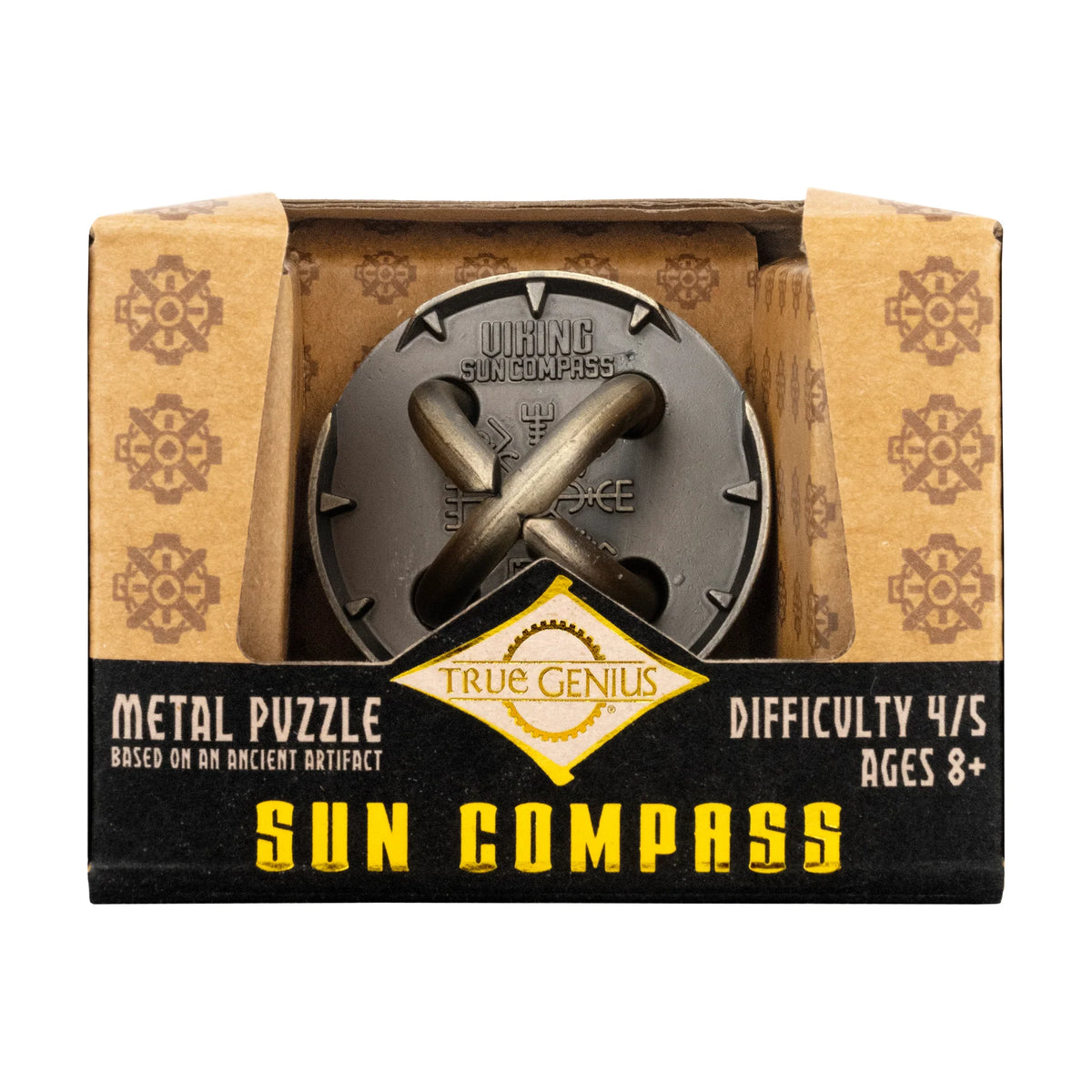Project Genius True Genius Viking Sun Compass Brainteaser Puzzle