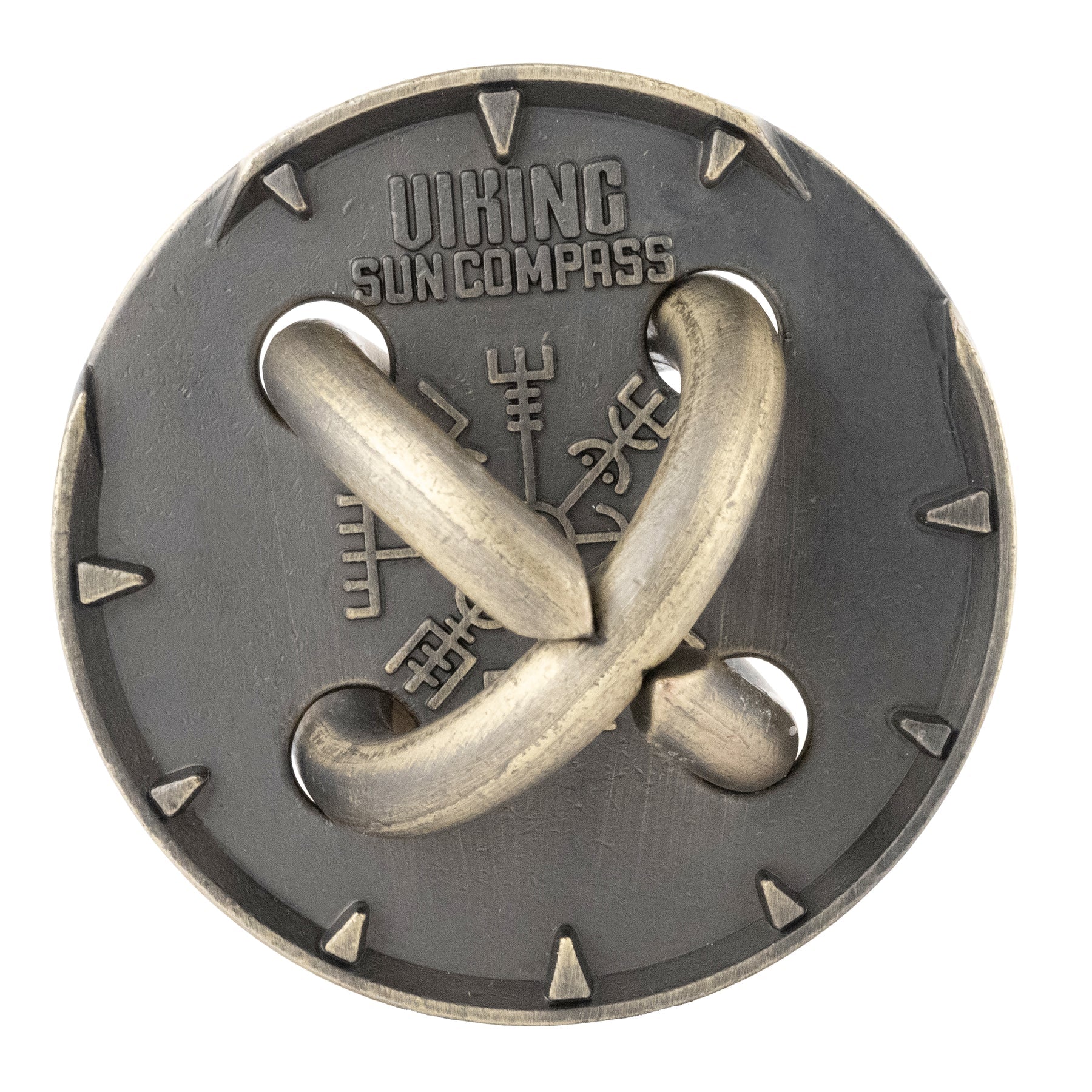 Project Genius True Genius Viking Sun Compass Brainteaser Puzzle