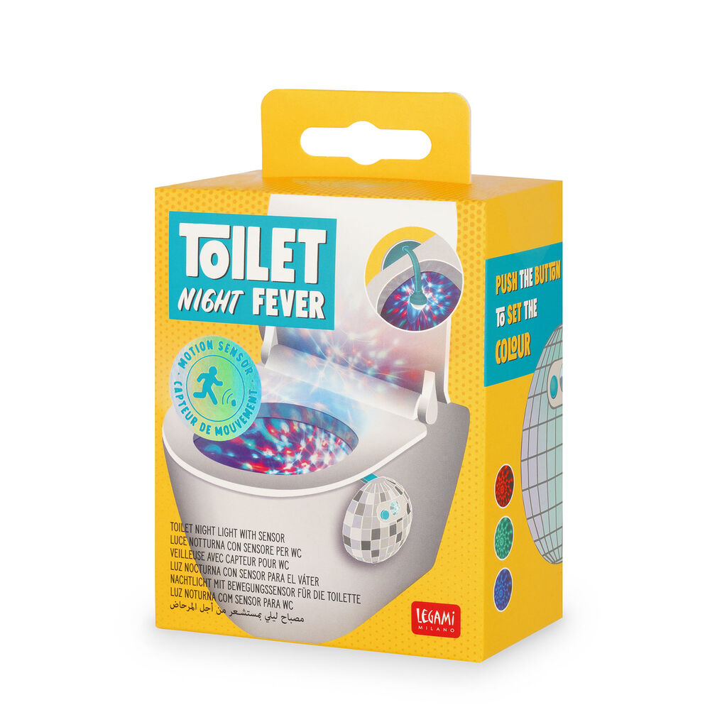 Legami Toilet Night Fever - Bathroom Night Light with Sensor