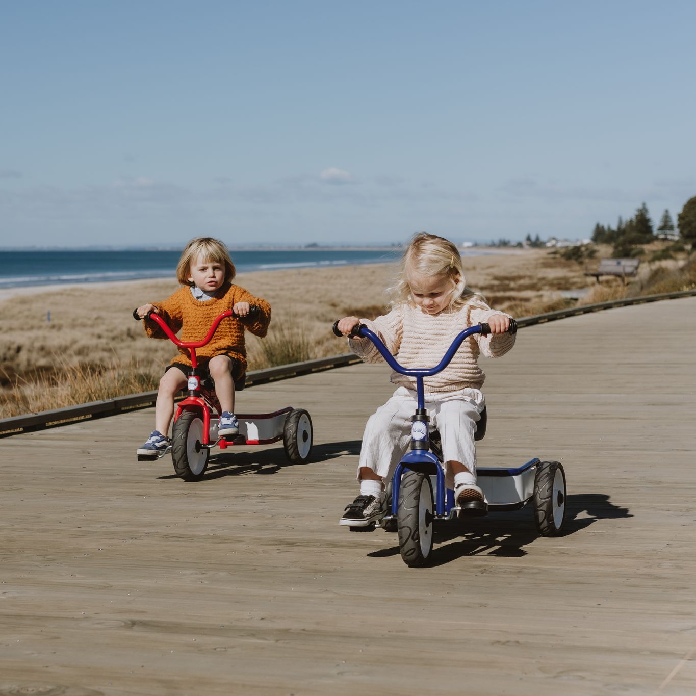 Tri-ang 2.0 Tuff Trike w Push Bar - Red