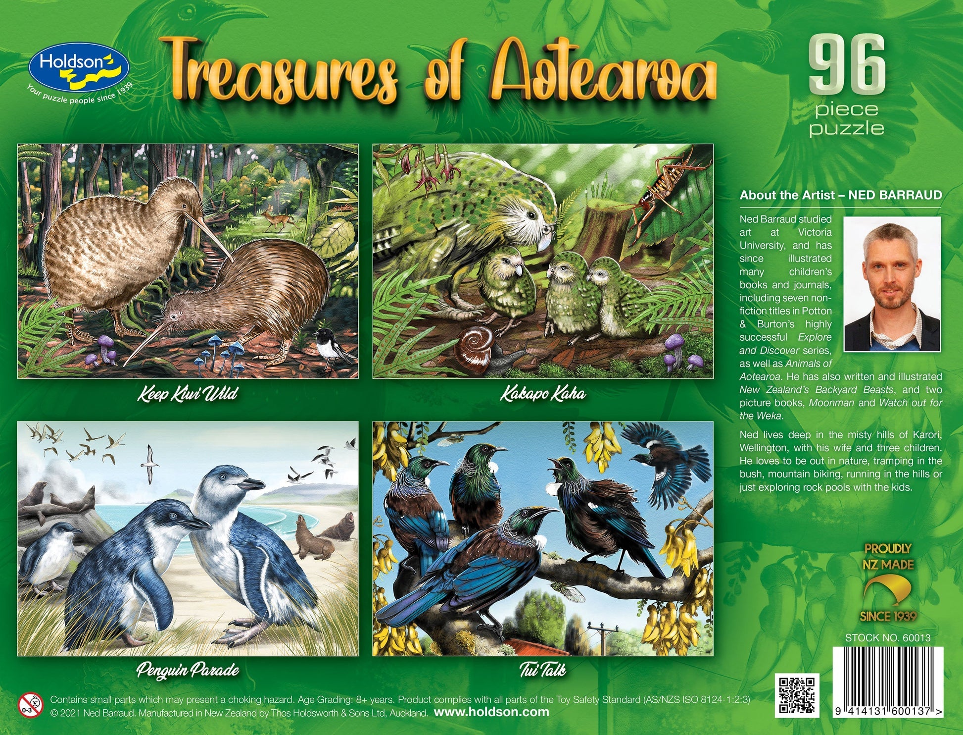 Treasures of Aotearoa S1 96pc Frame Tray Puzzle Assorted