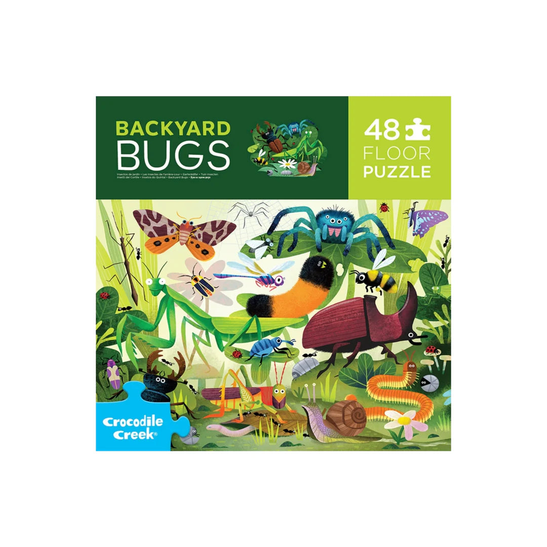 Croc Creek 48pc Puzzle - Backyard Bugs