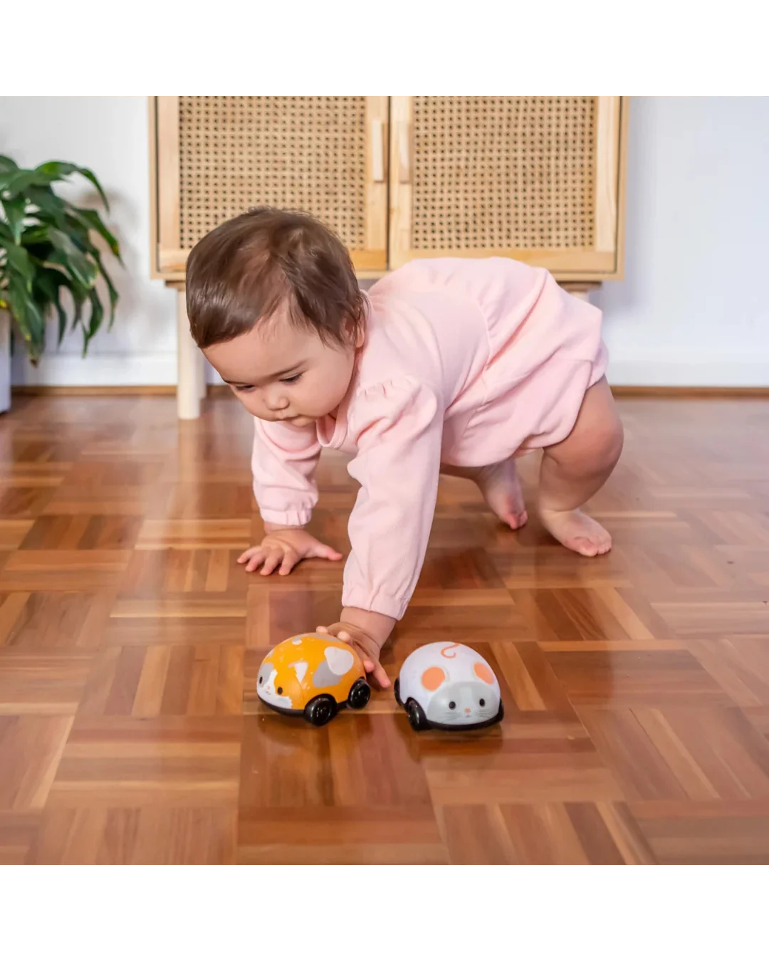 Tiger Tribe Cat and Mouse Pull-Back Toy-5