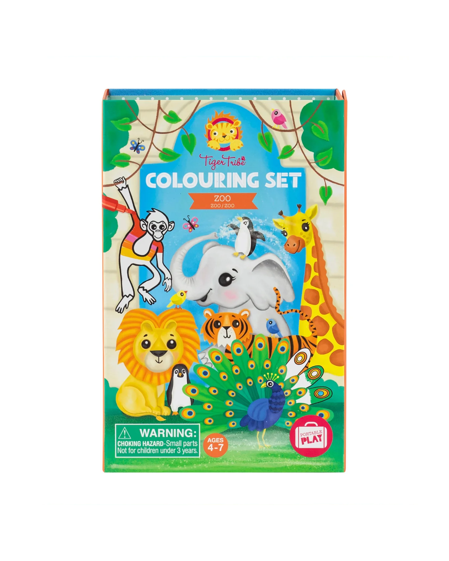 Tiger Tribe Zoo Colouring Set