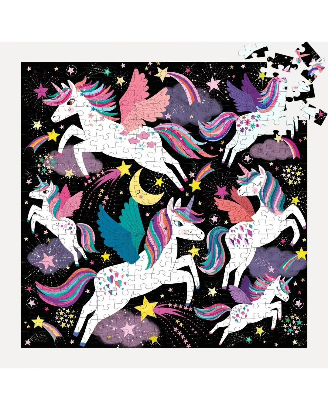 Mudpuppy Unicorns Illuminated 300-Piece Puzzle-4