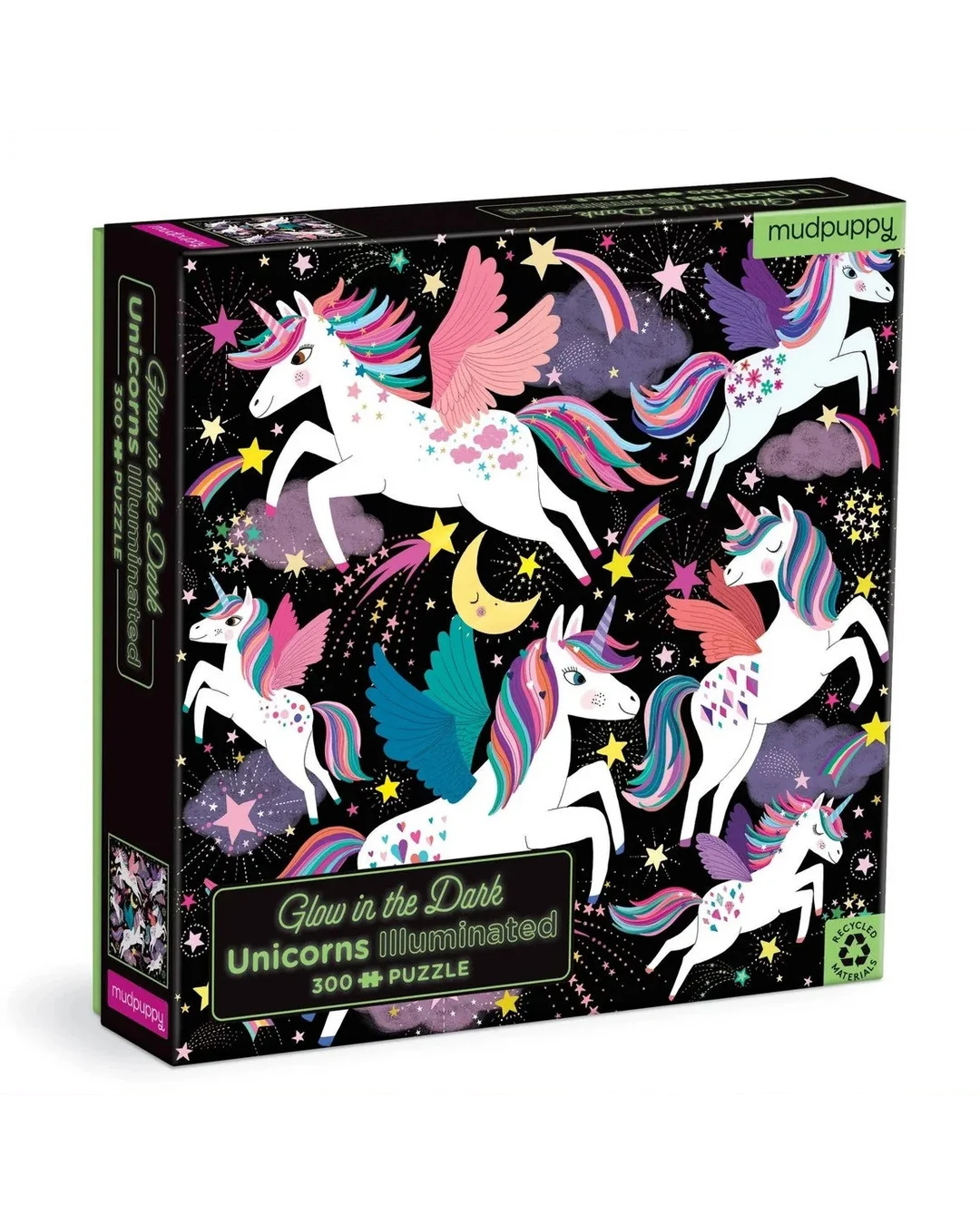 Mudpuppy Unicorns Illuminated 300-Piece Puzzle-5