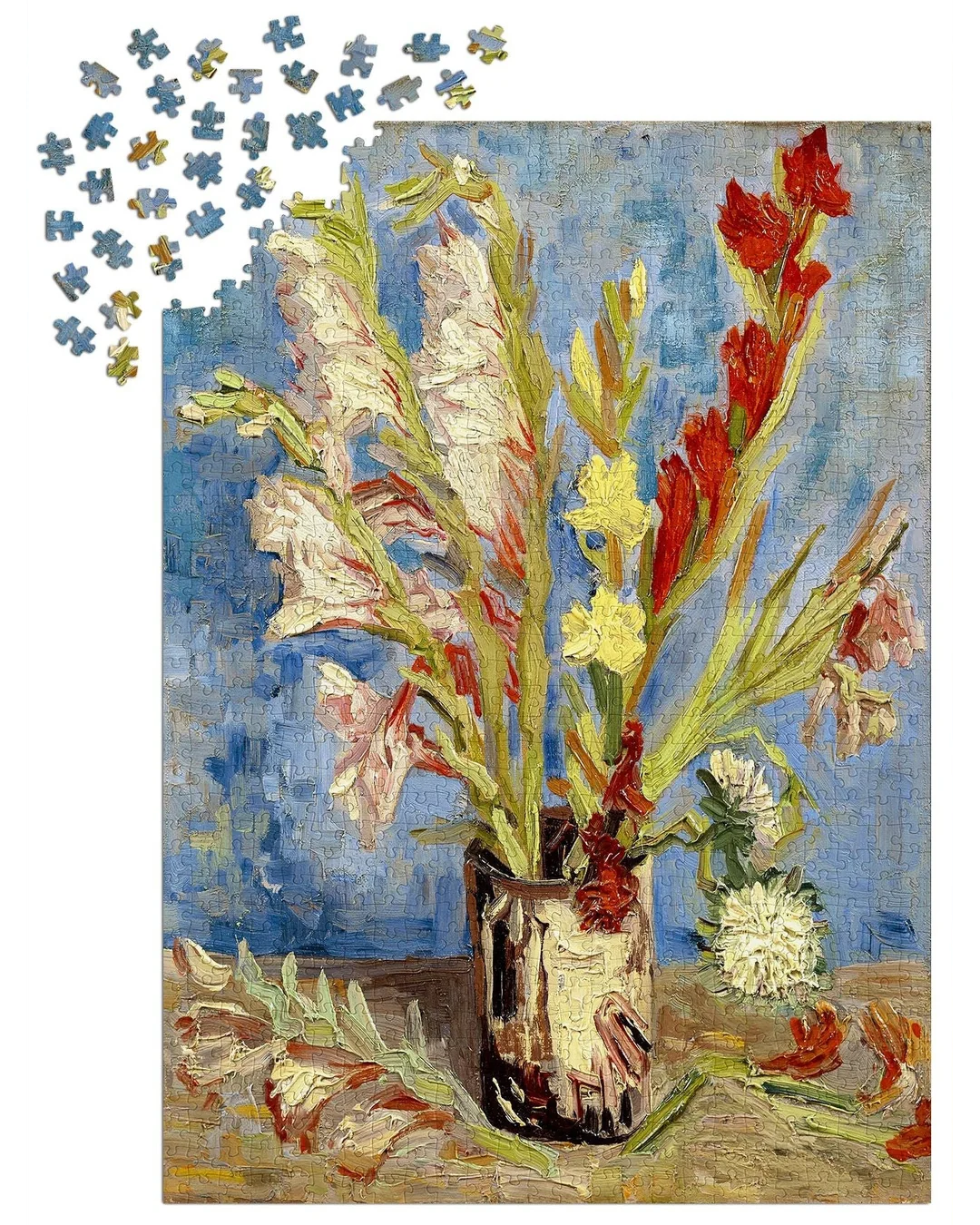Enjoy Puzzle Vincent Van Gogh: Vase with Gladioli and Chinese Asters 1000-Piece Jigsaw Puzzle-4