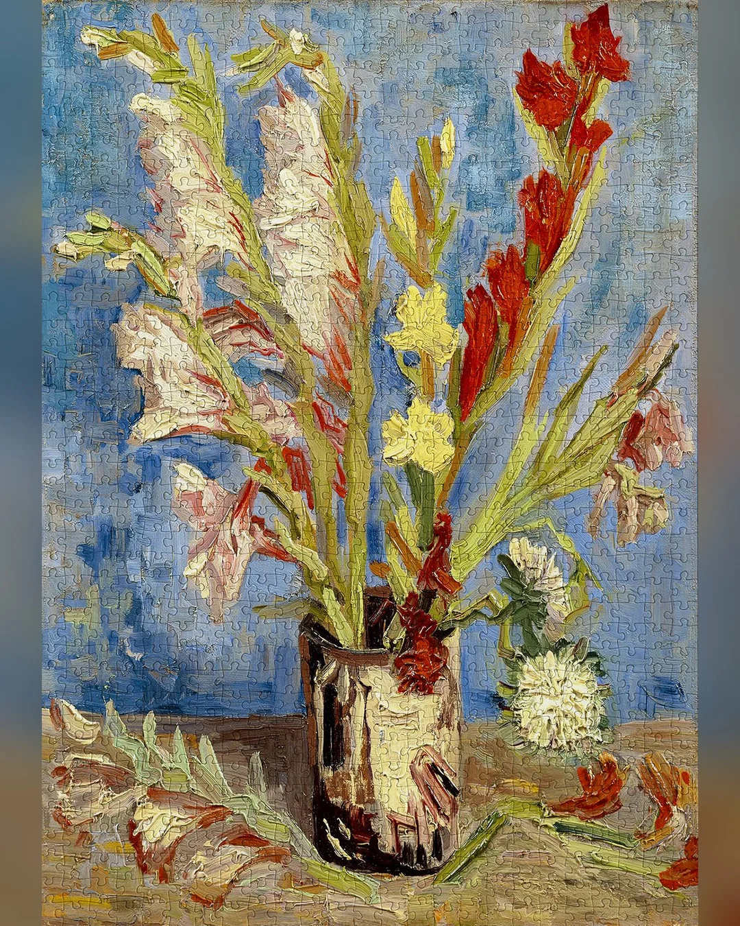 Enjoy Puzzle Vincent Van Gogh: Vase with Gladioli and Chinese Asters 1000-Piece Jigsaw Puzzle-5