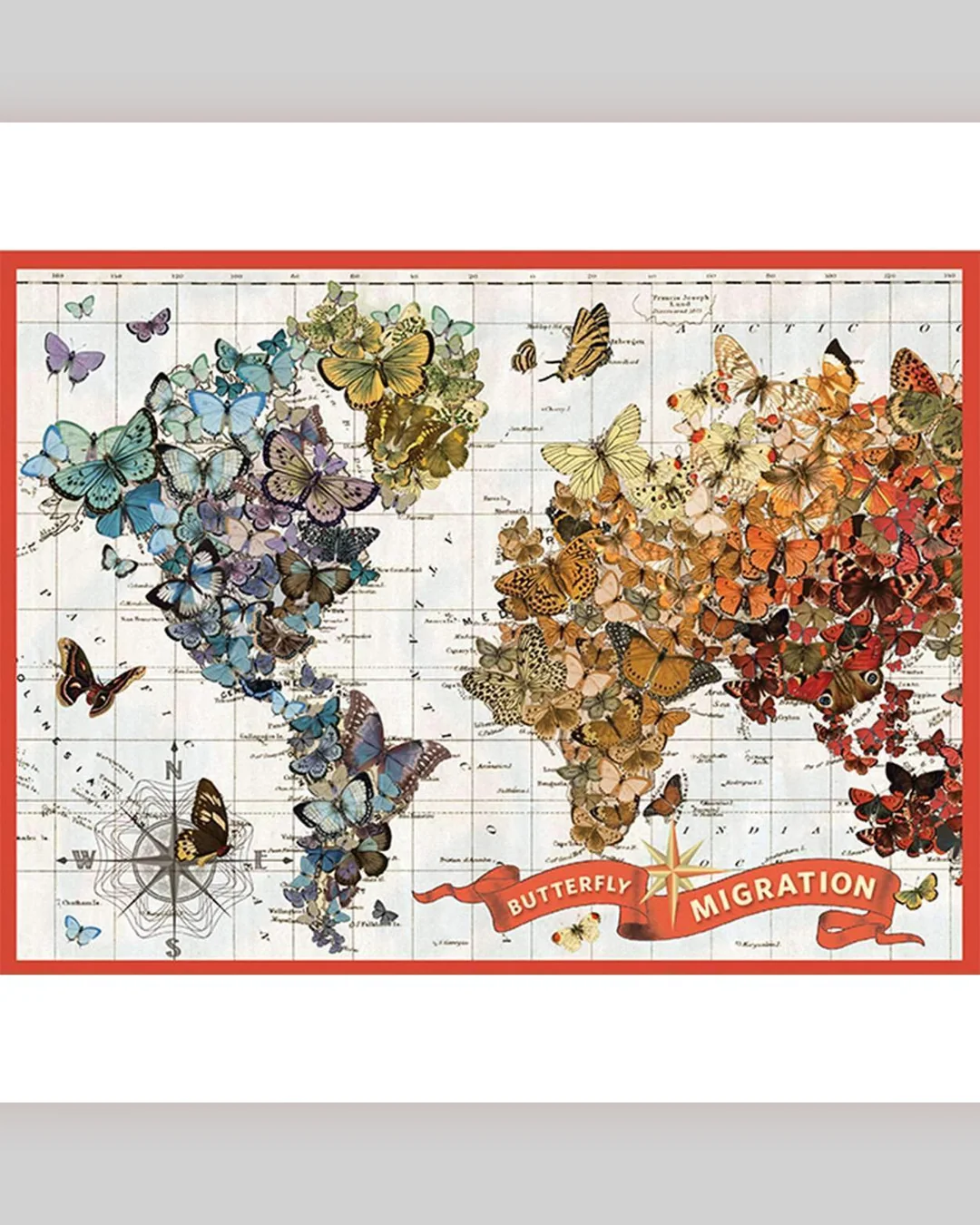 Galison Wendy Gold Winged Metamorphosis 1000-Piece Jigsaw Puzzle-2