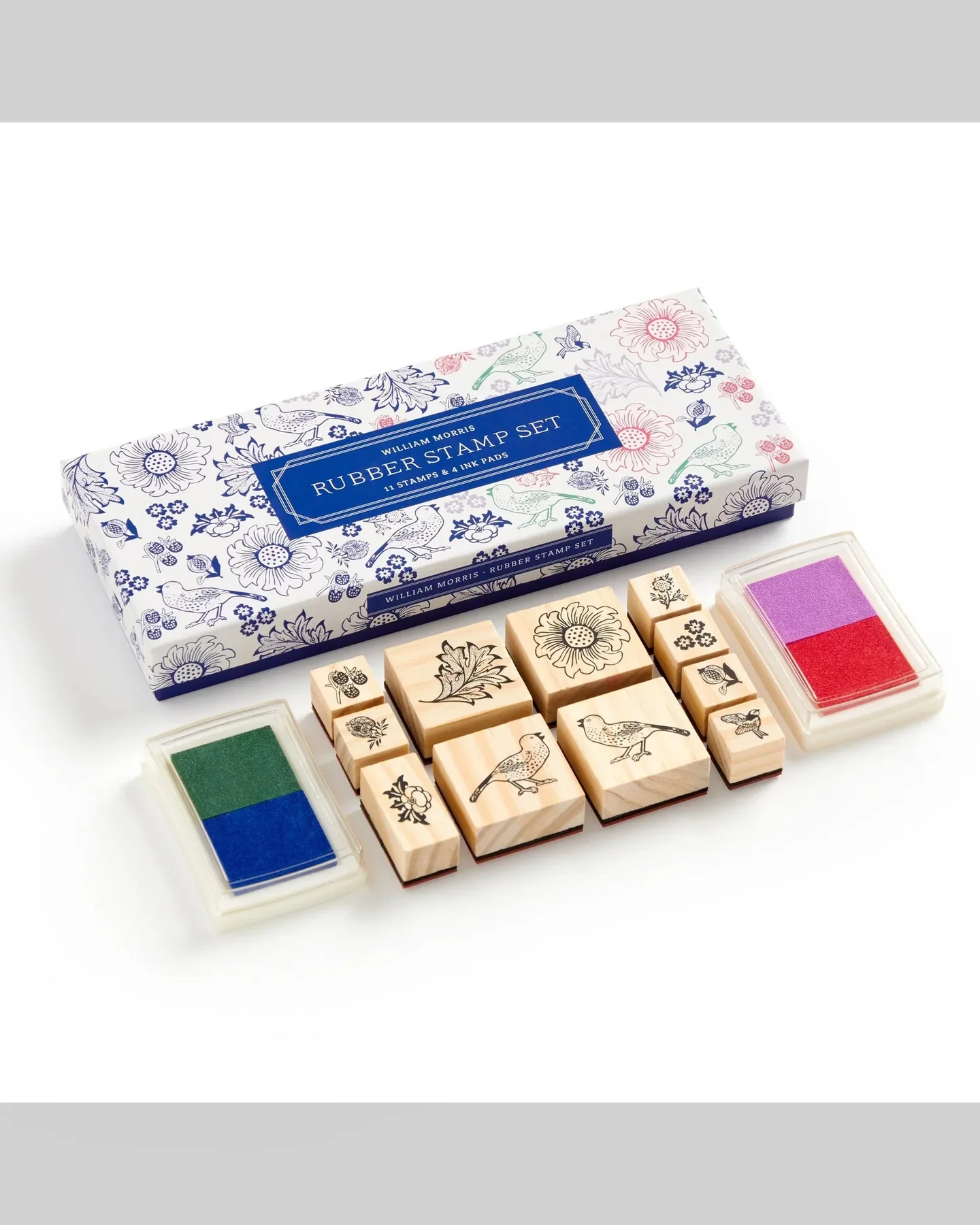 Galison William Morris Rubber Stamp Set-4