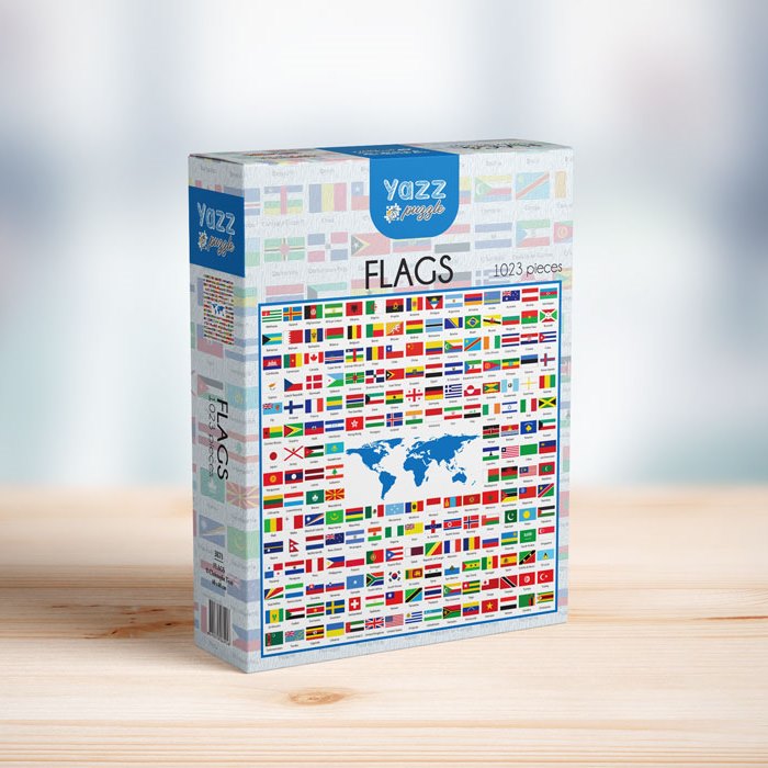 Yazz Puzzle Flags 1023pc Jigsaw Puzzle