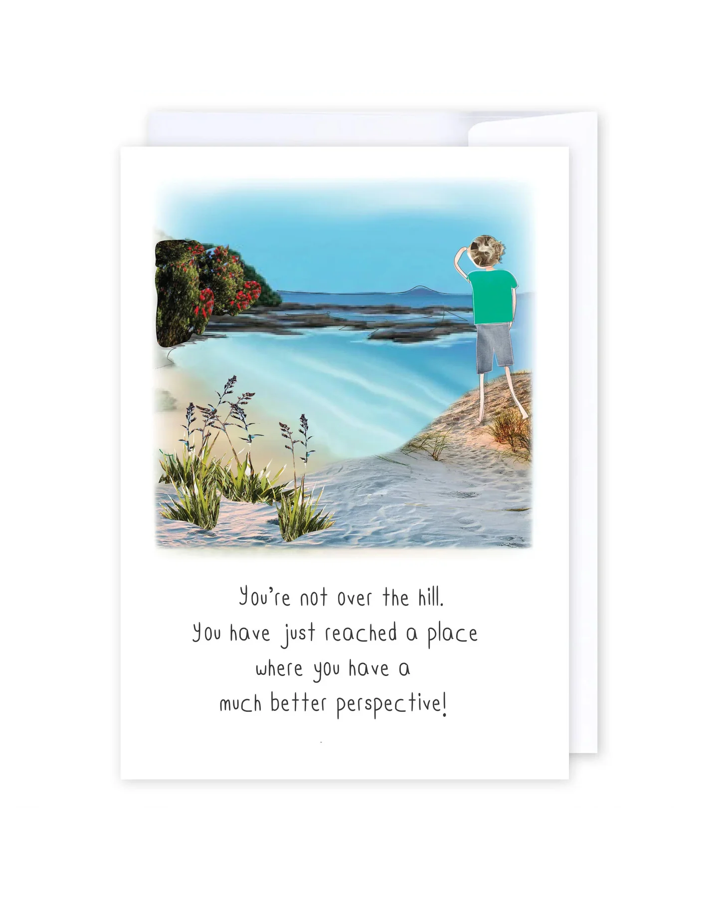 You're not over the hill Greeting Cards