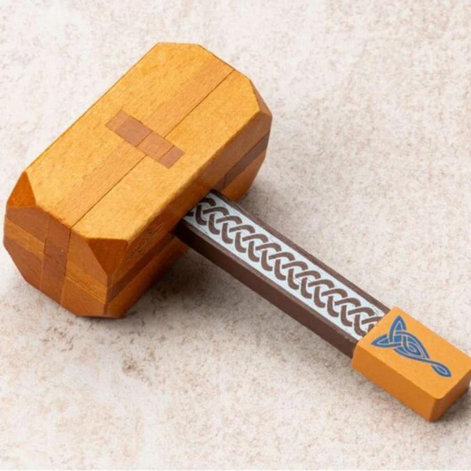 Project Genius Thor's Hammer Wooden Dexterity Puzzle Mechanical Puzzles