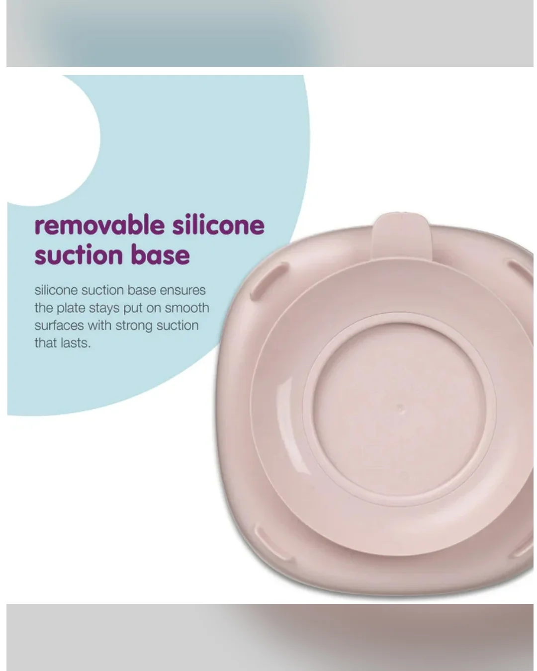 B.BOX 2in1 Suction Plate Blush
