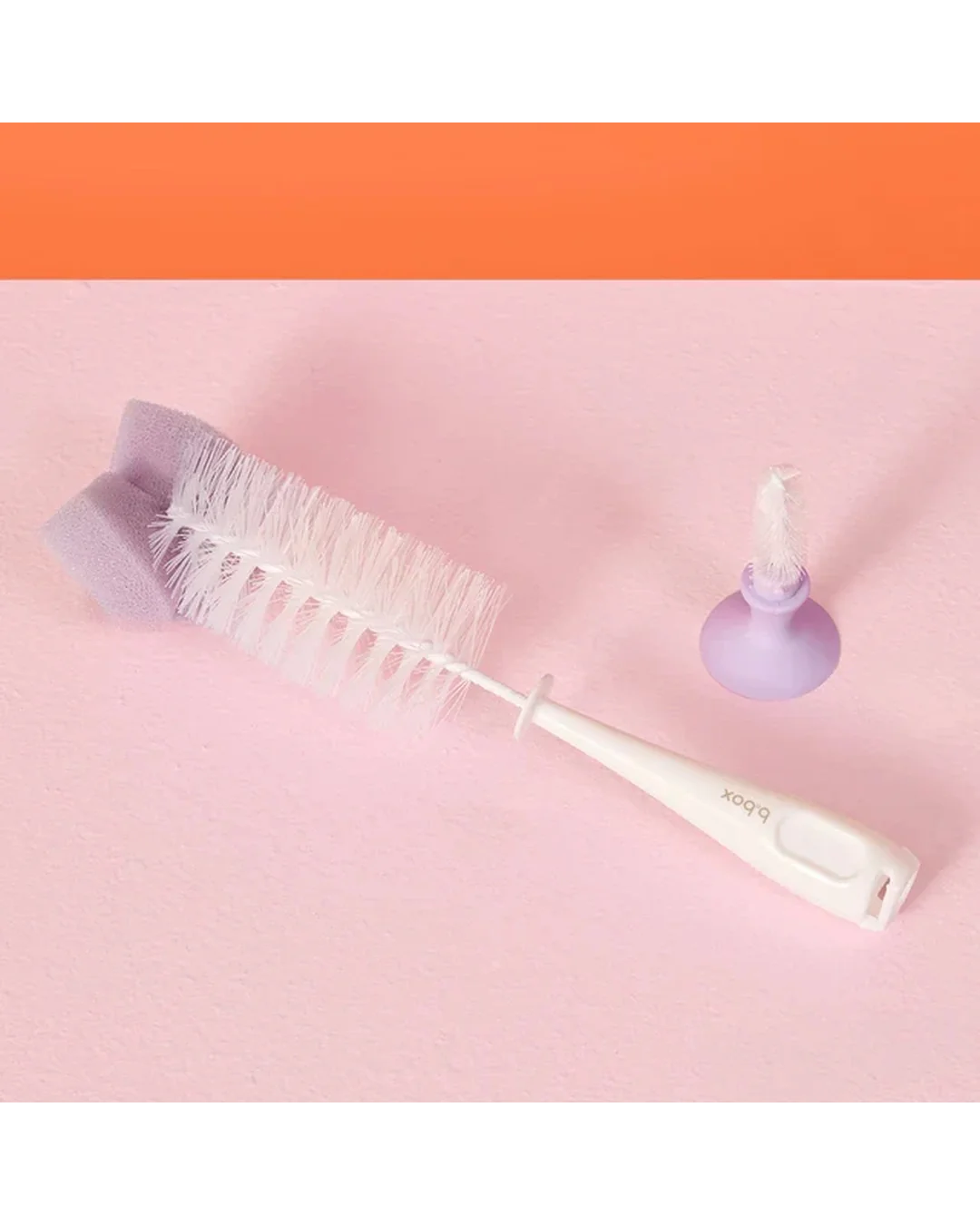 b.box 2in1 bottle brush - Peony Uncategorized