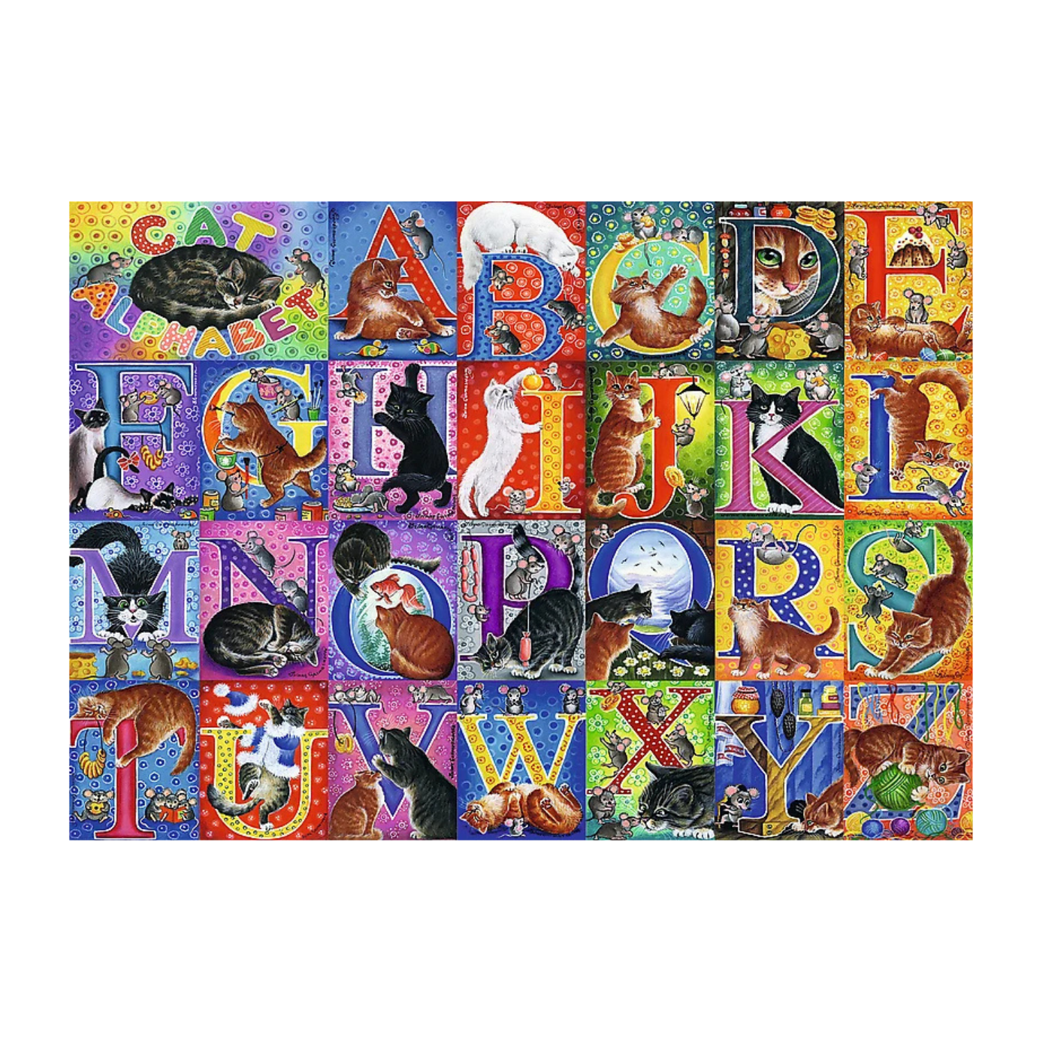 Trefl Cat's Alphabet 500-Piece Jigsaw Puzzle Adult Jigsaws