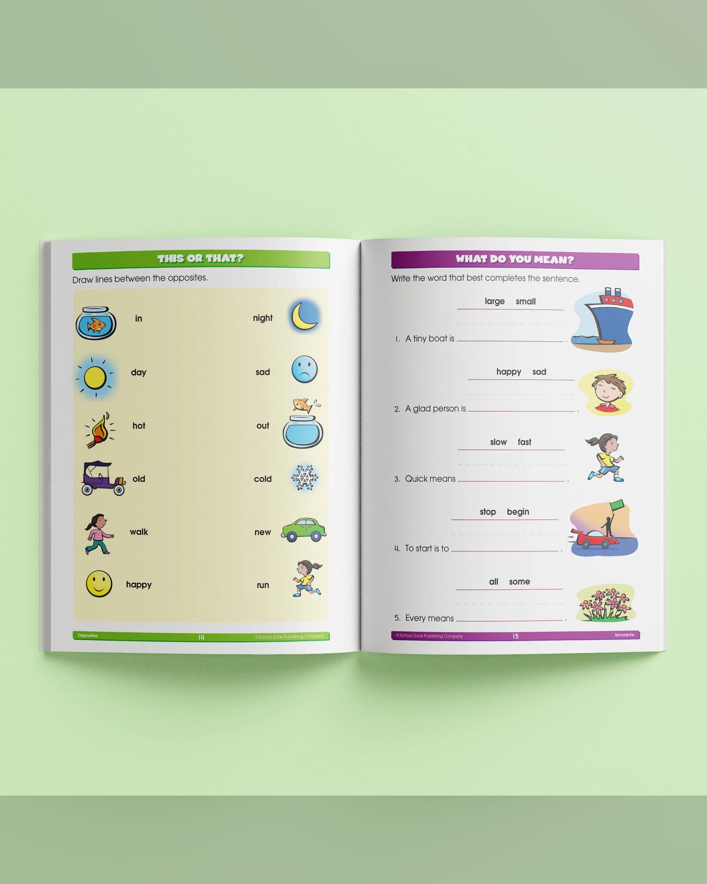 School Zone Beginning Reading I Know It! Workbook-3