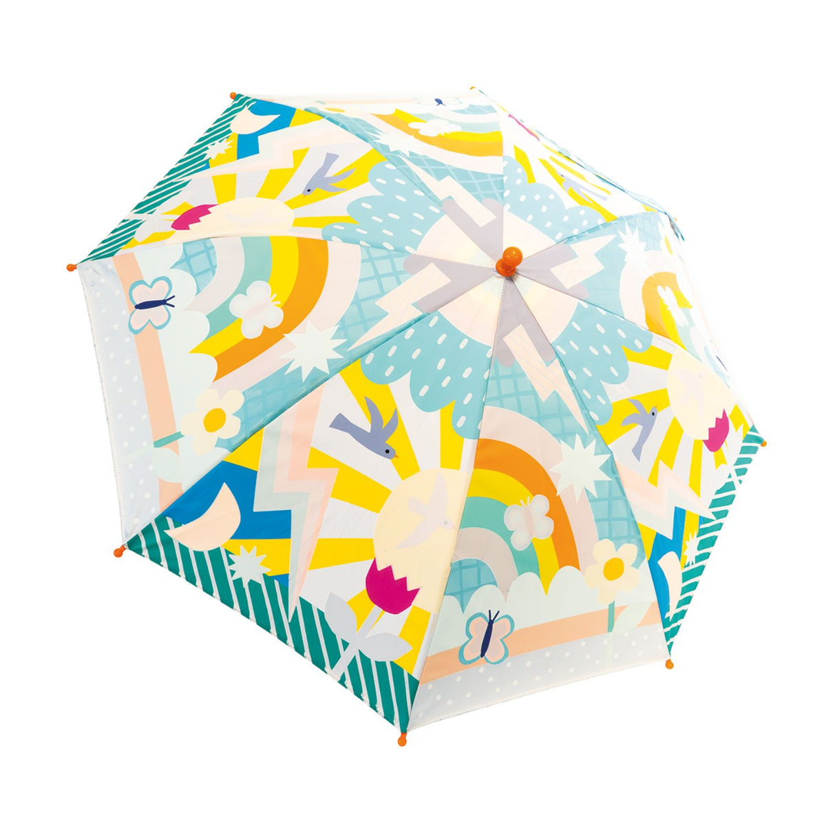 Floss & Rock - Rainbow - Colour Changing Umbrella 17" Childrens Umbrella