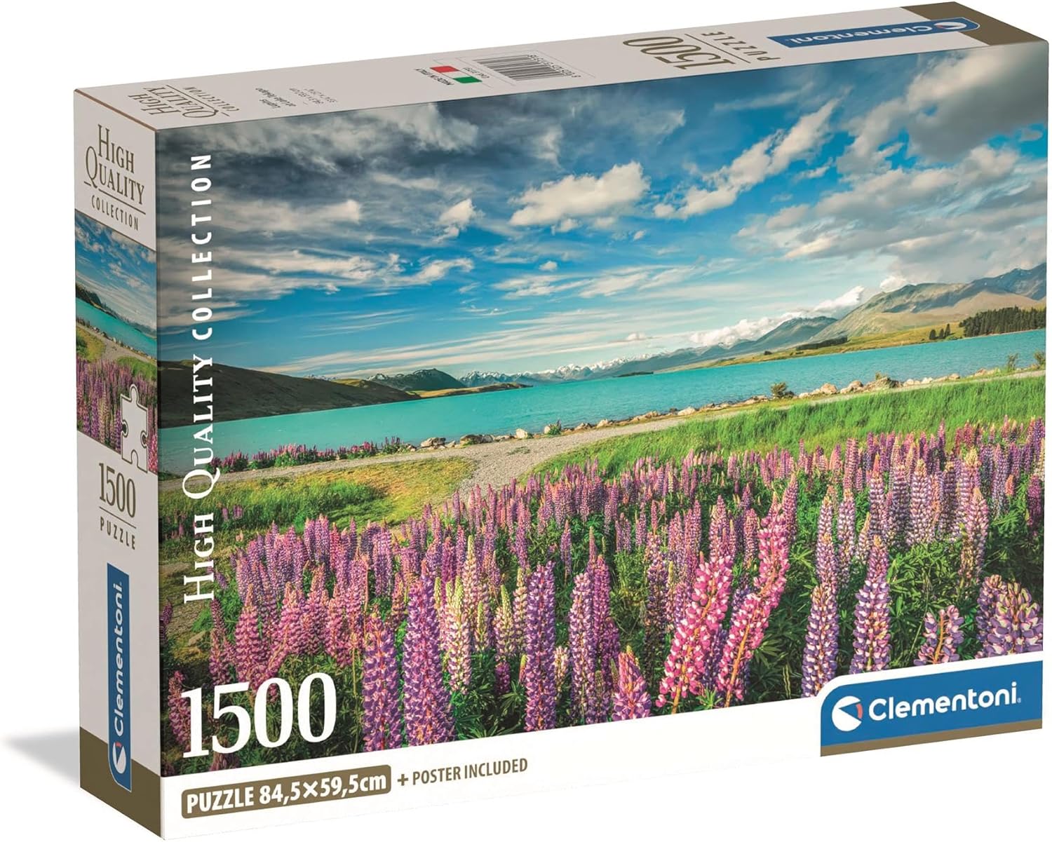 Lupins At Lake Tekapo, 1500pc, Compact