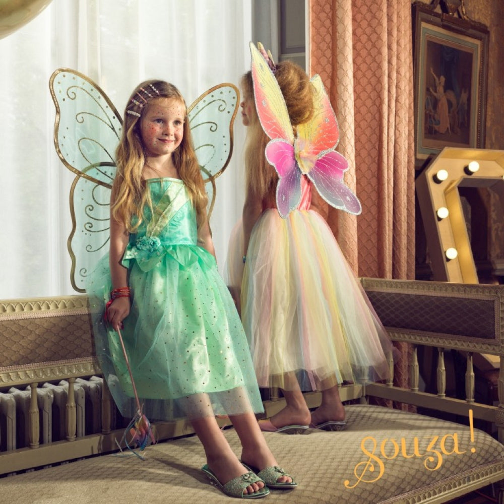 Child wearing the Souza Camille dress and wings