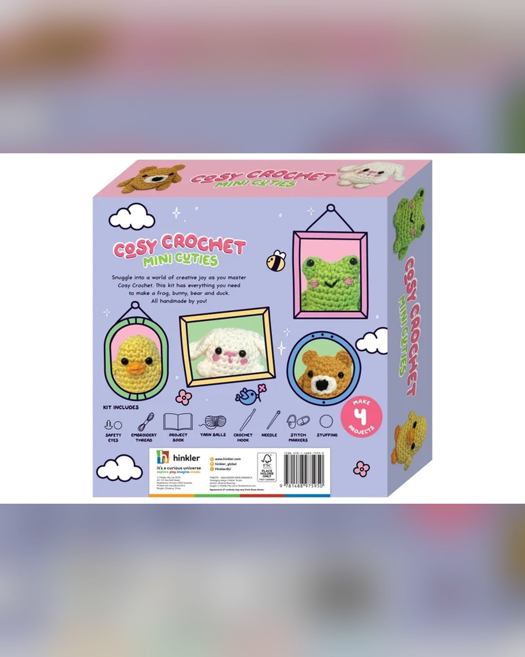Cozy Crochet Mini Cuties 5-Piece Crochet Kit-3