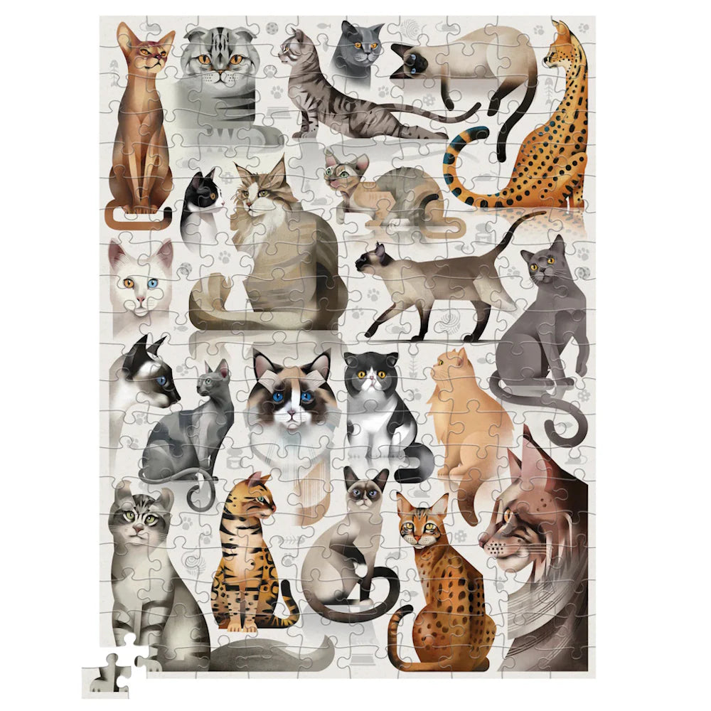 Croc Creek 200pc Animals Puzzle - Cat Breeds