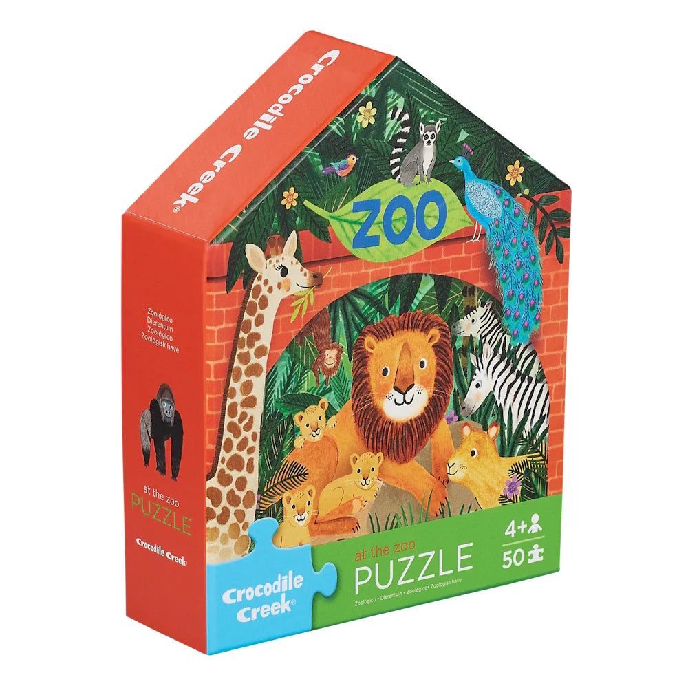 Croc Creek 50pc Flat House Puzzle - Zoo