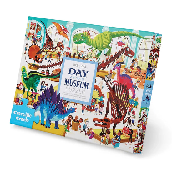 Crocodile Creek Day at the Museum – Dino 60-Piece Puzzle