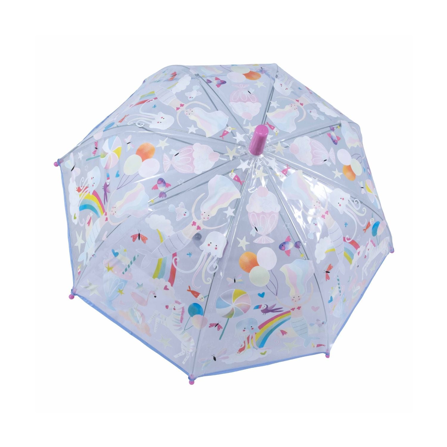 Floss & Rock - Fantasy - Transparent Colour Changing Umbrella Childrens Umbrella
