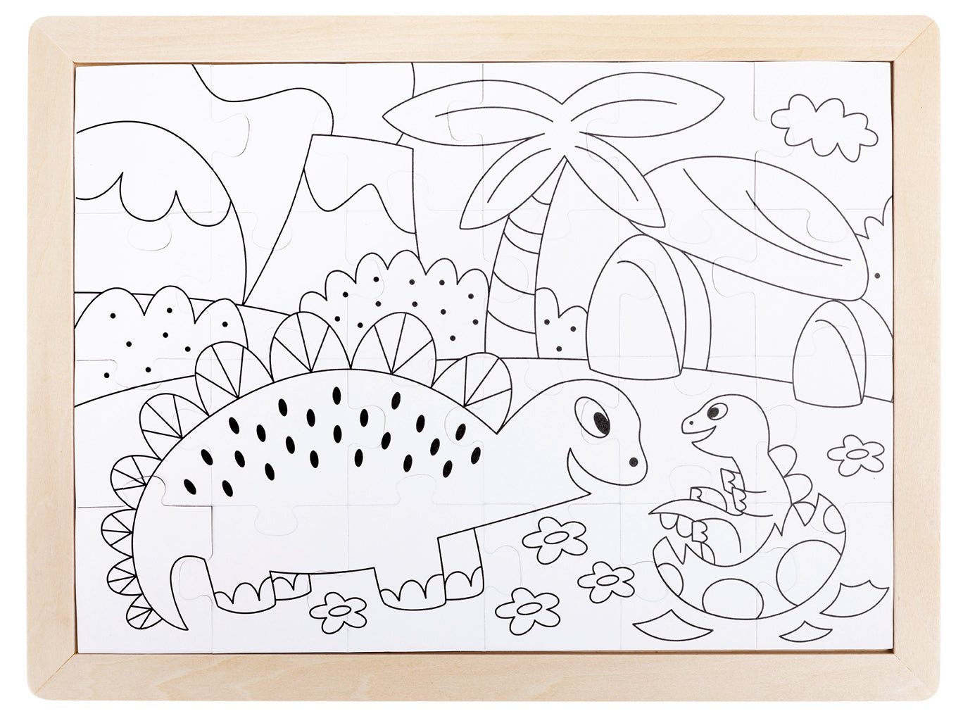 hape-double-sided-colour-puzzle-24pc-dinosaurs