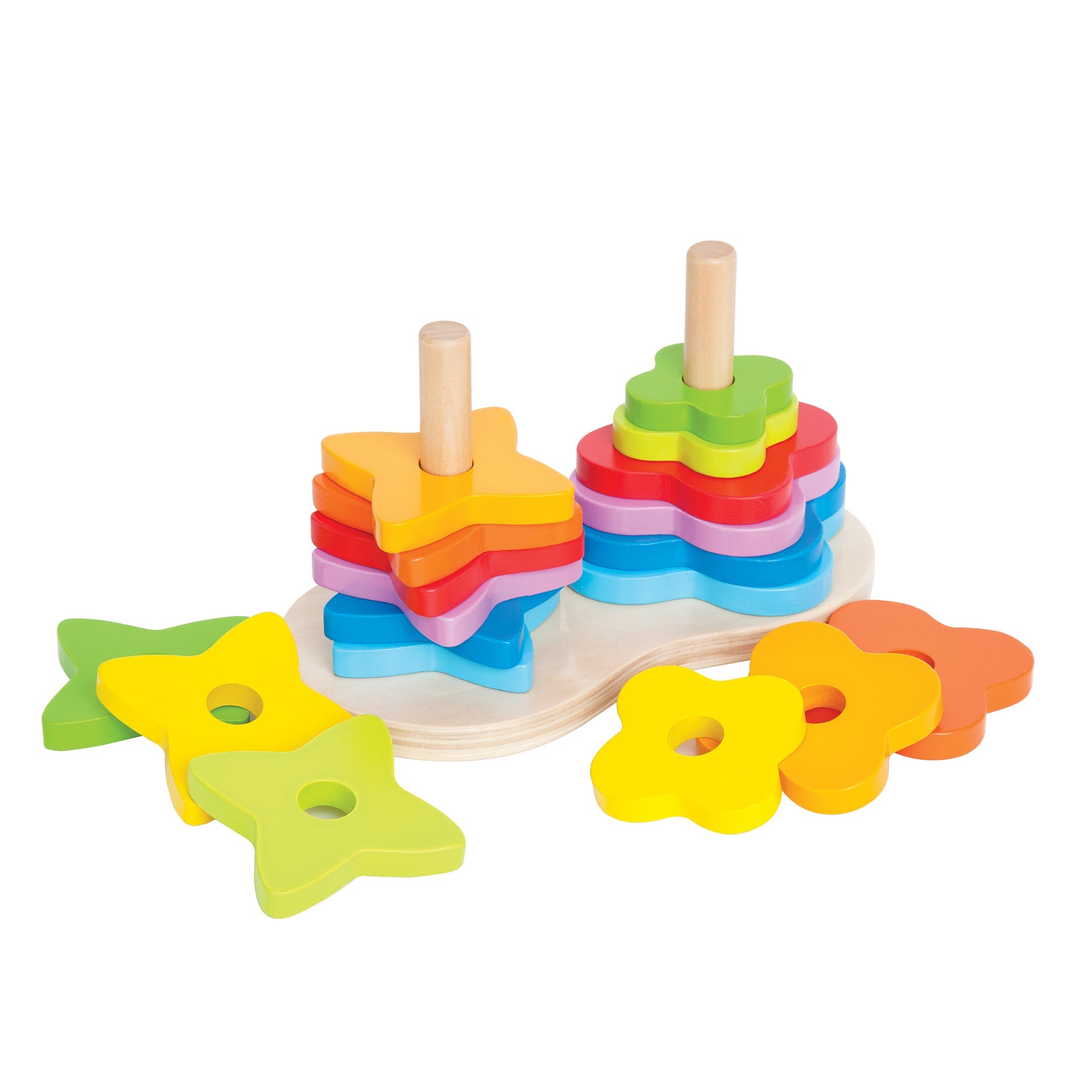 hape-double-rainbow-stacker