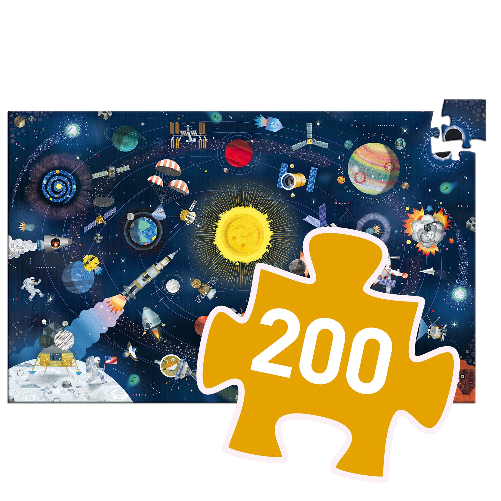 Puzzle - The Space + Booklet 200pc