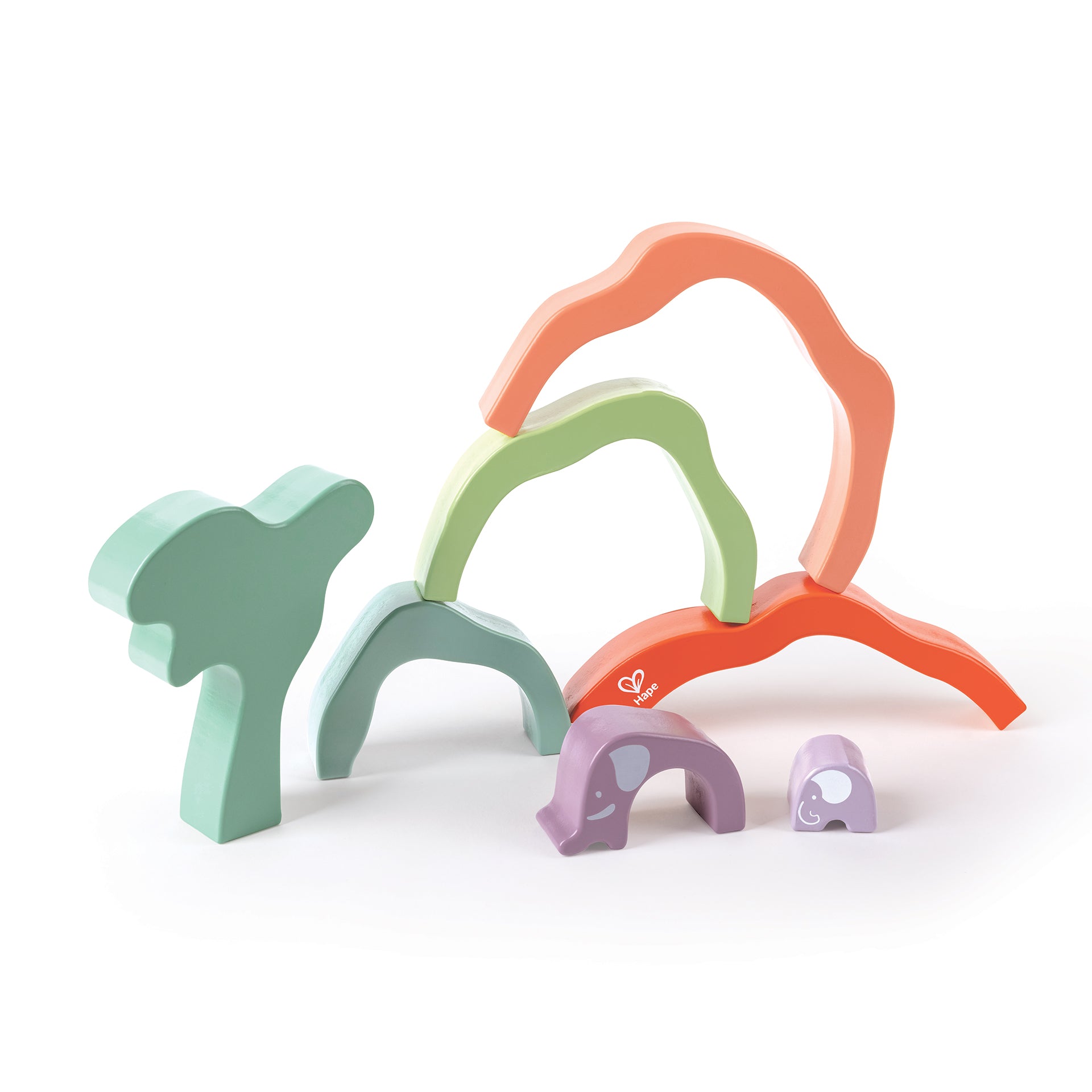 hape-safari-elephant-stacking-blocks
