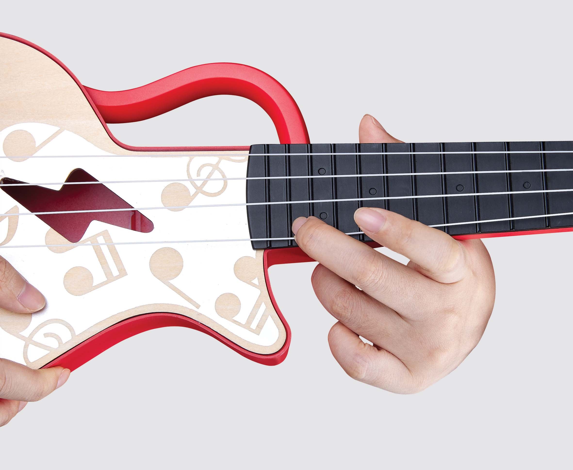 hape-learn-with-lights-ukulele-red