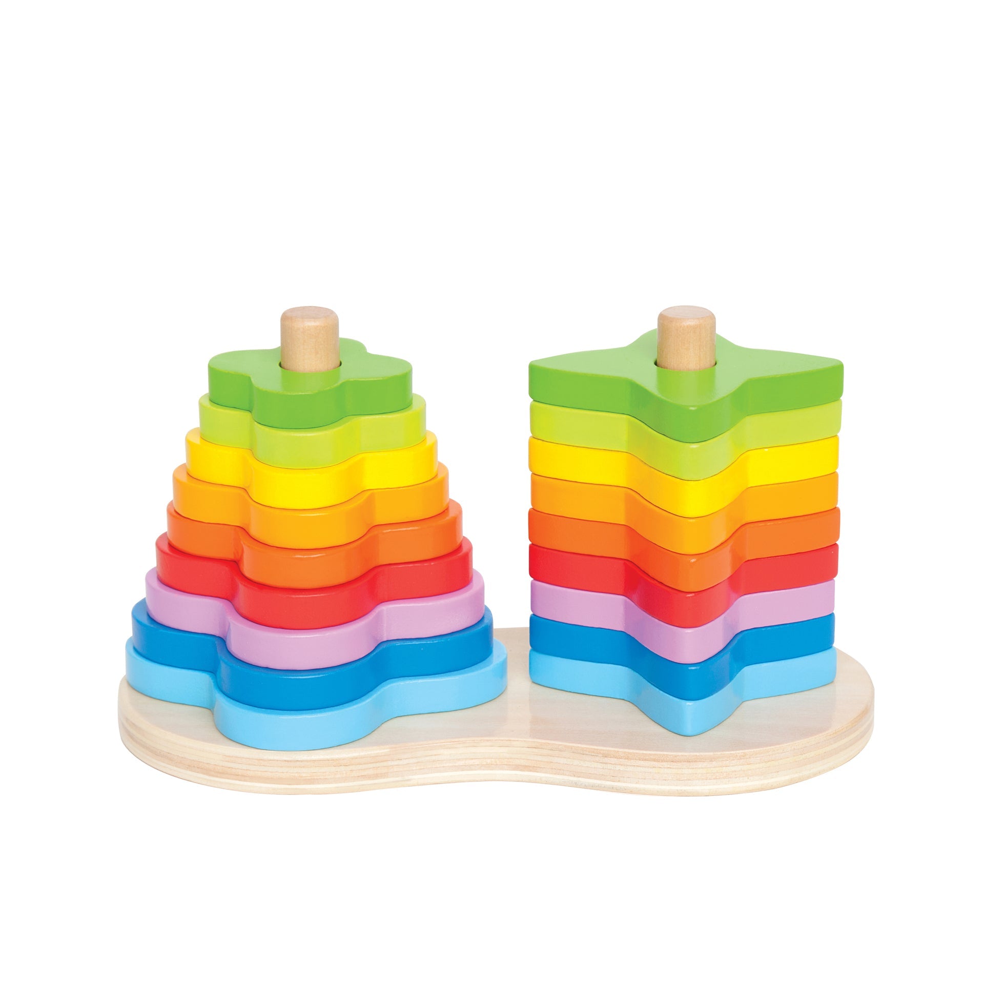 hape-double-rainbow-stacker