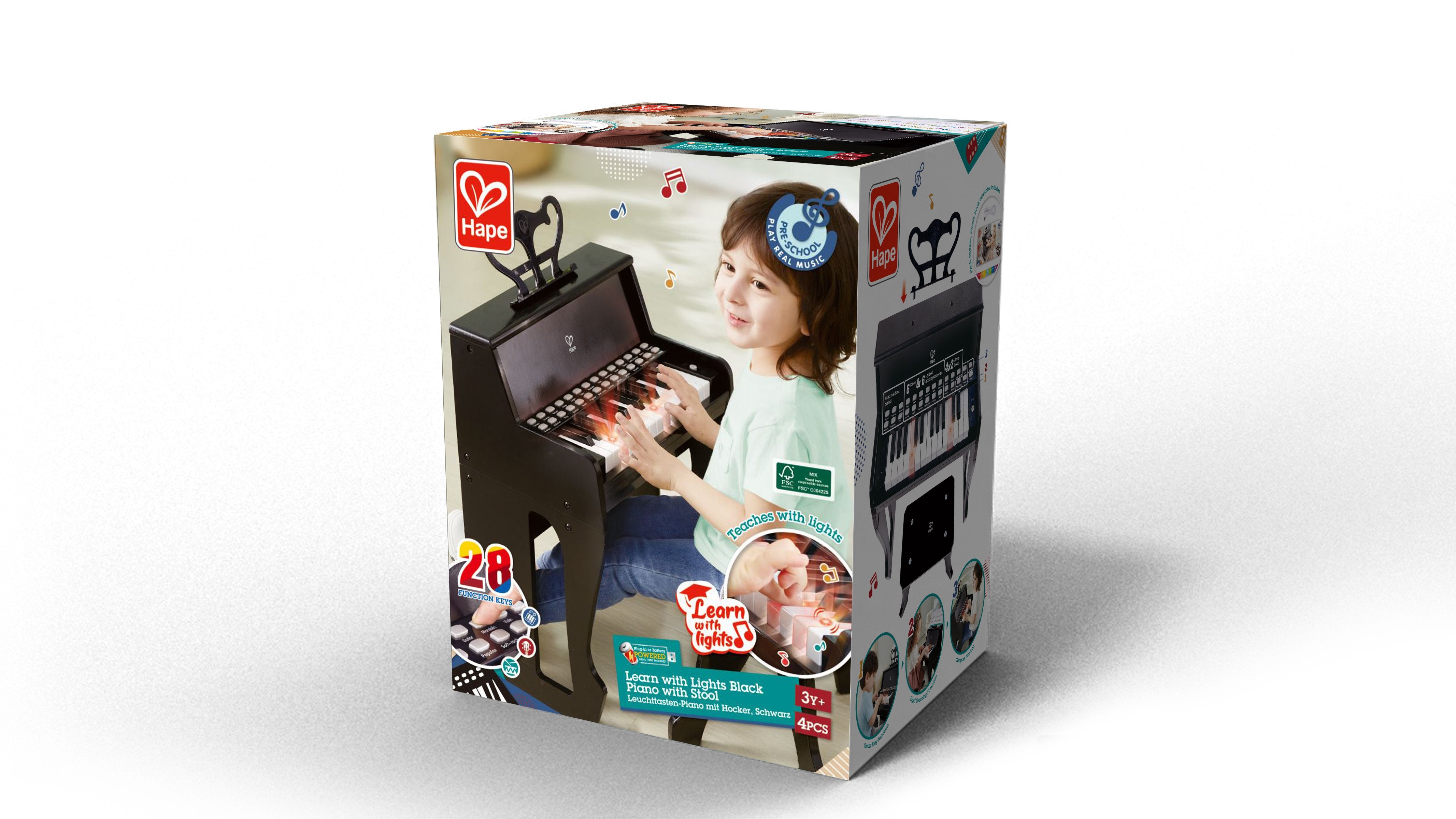 hape-learn-with-lights-black-piano-with-stool