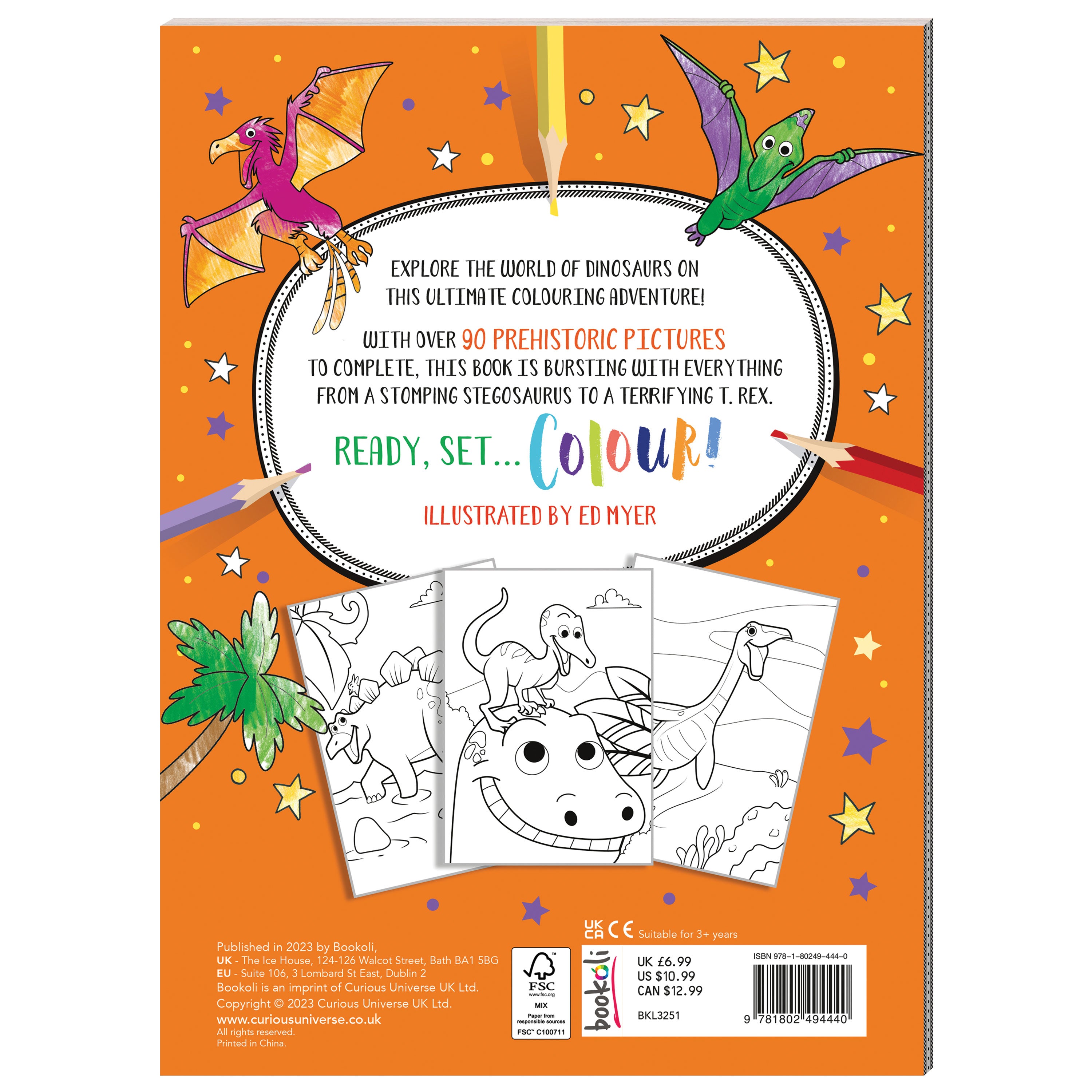 Mega Colouring Dinosaurs (2023 Ed)