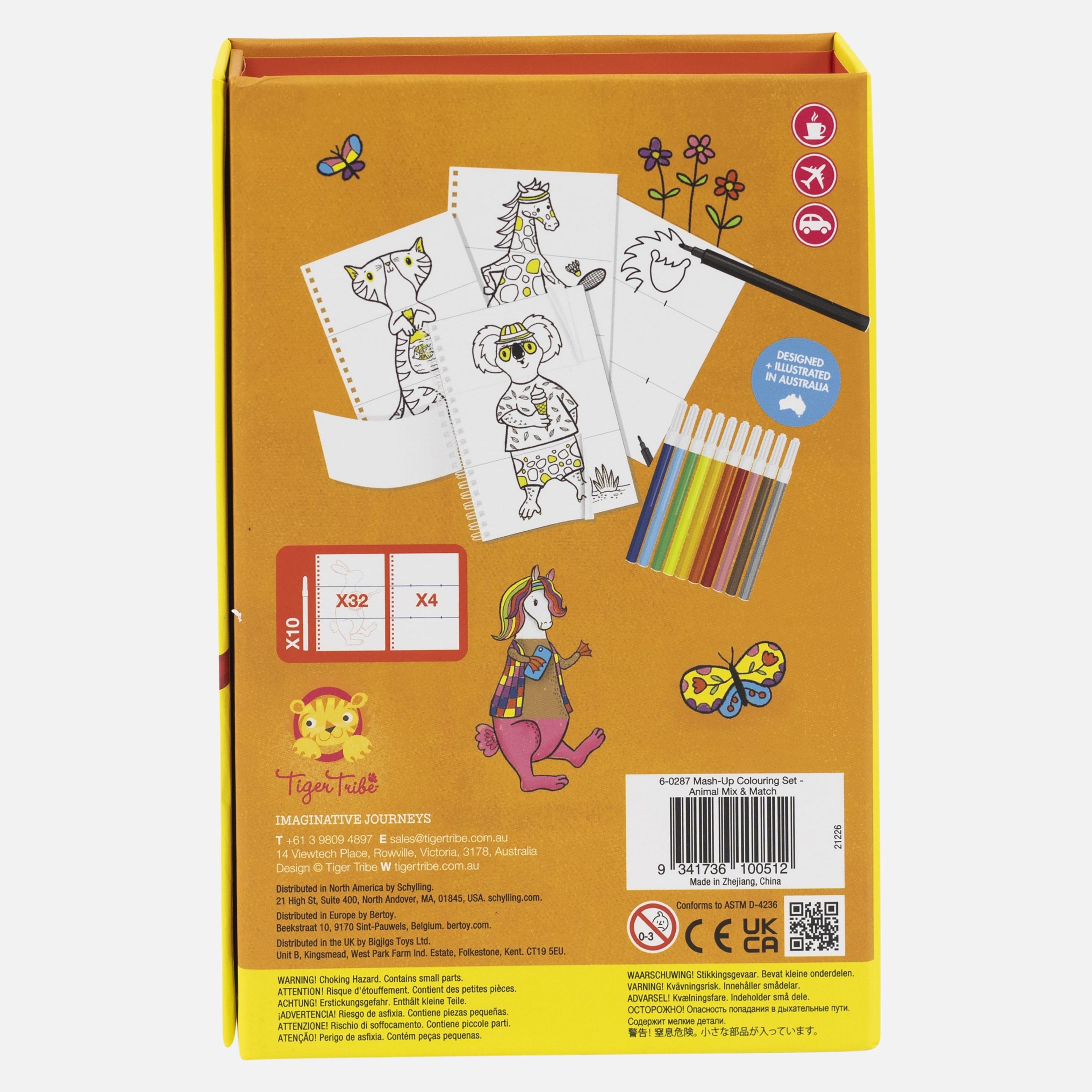 Mash-Up Colouring Set - Animal Mix & Match