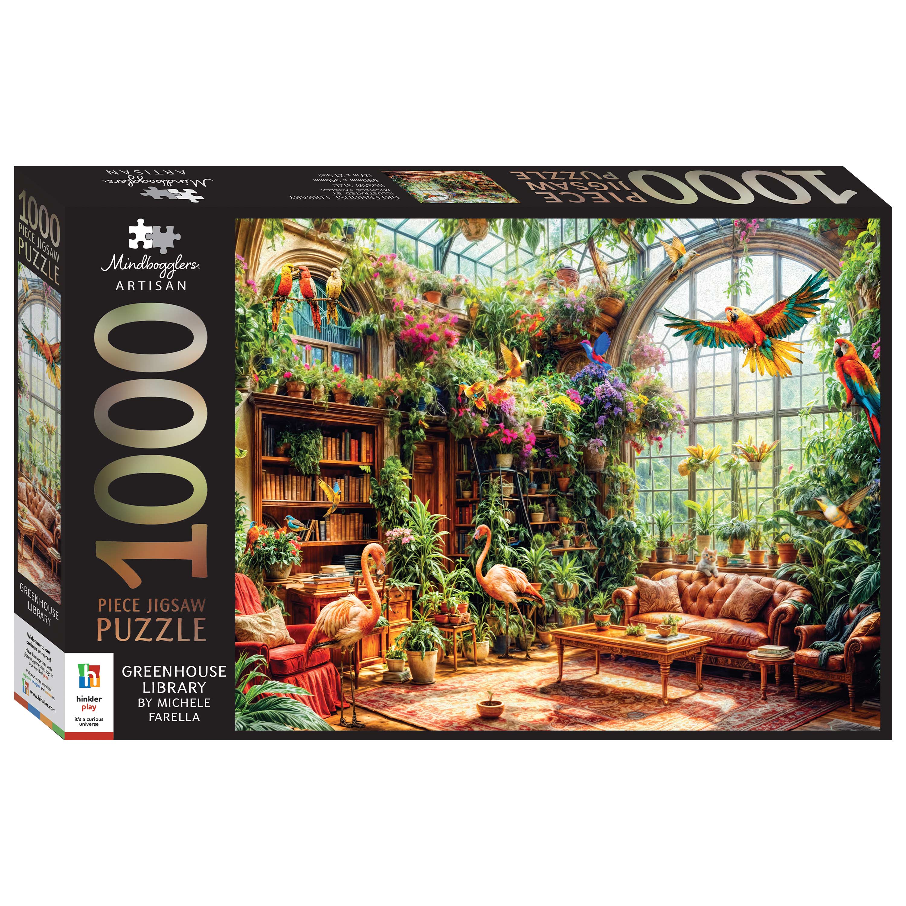 Mindbogglers Artisan 1000pc Greenhouse Library