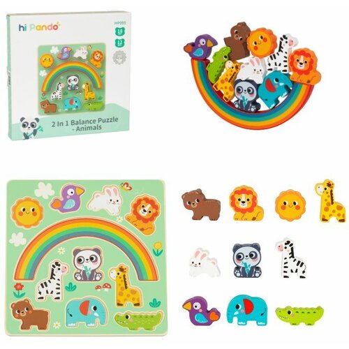 2-in-1 Balance Puzzle Animals