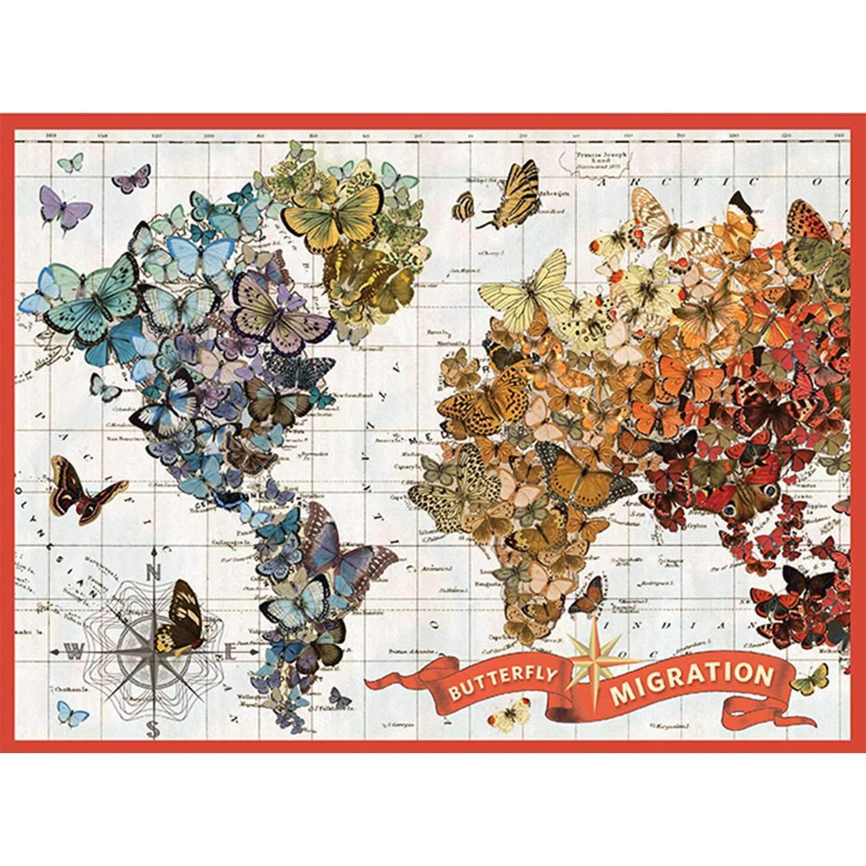 Wendy Gold Winged Metamorphosis 1000 Piece Foil Puzzle