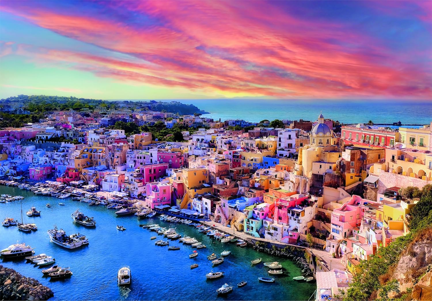 Picturesque Procida Island, 1500pc, Compact