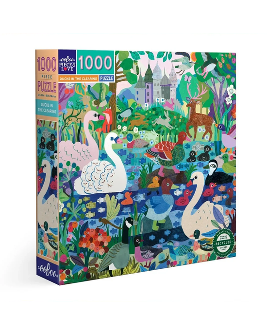 eeBoo Ducks in the Clearing 1000-Piece Jigsaw Puzzle