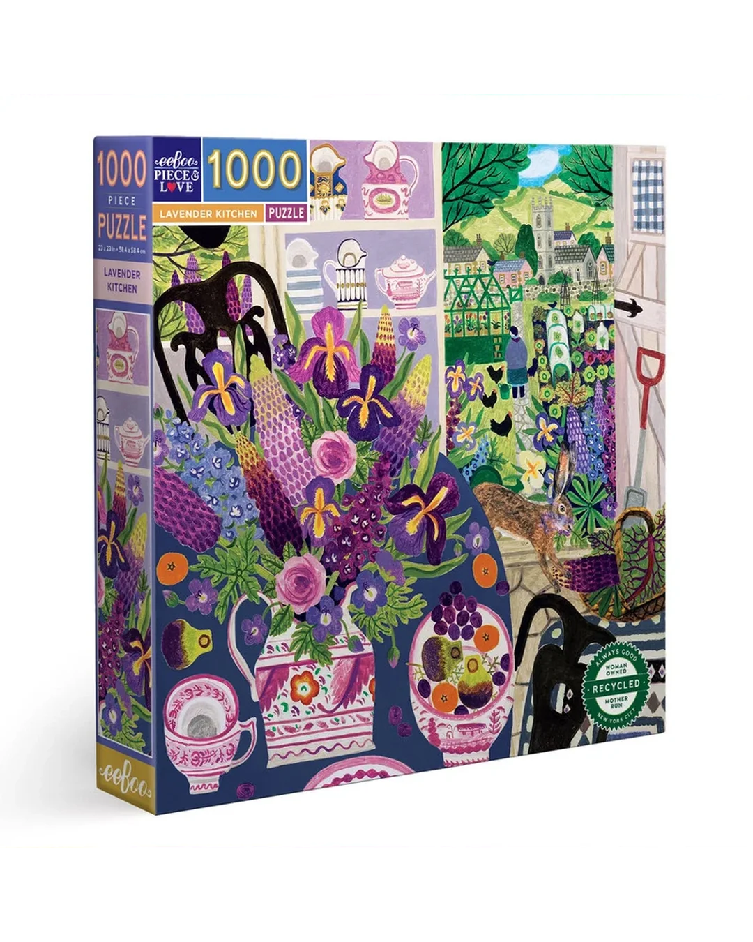 eeBoo 1000pc Puzzle: Lavender Kitchen