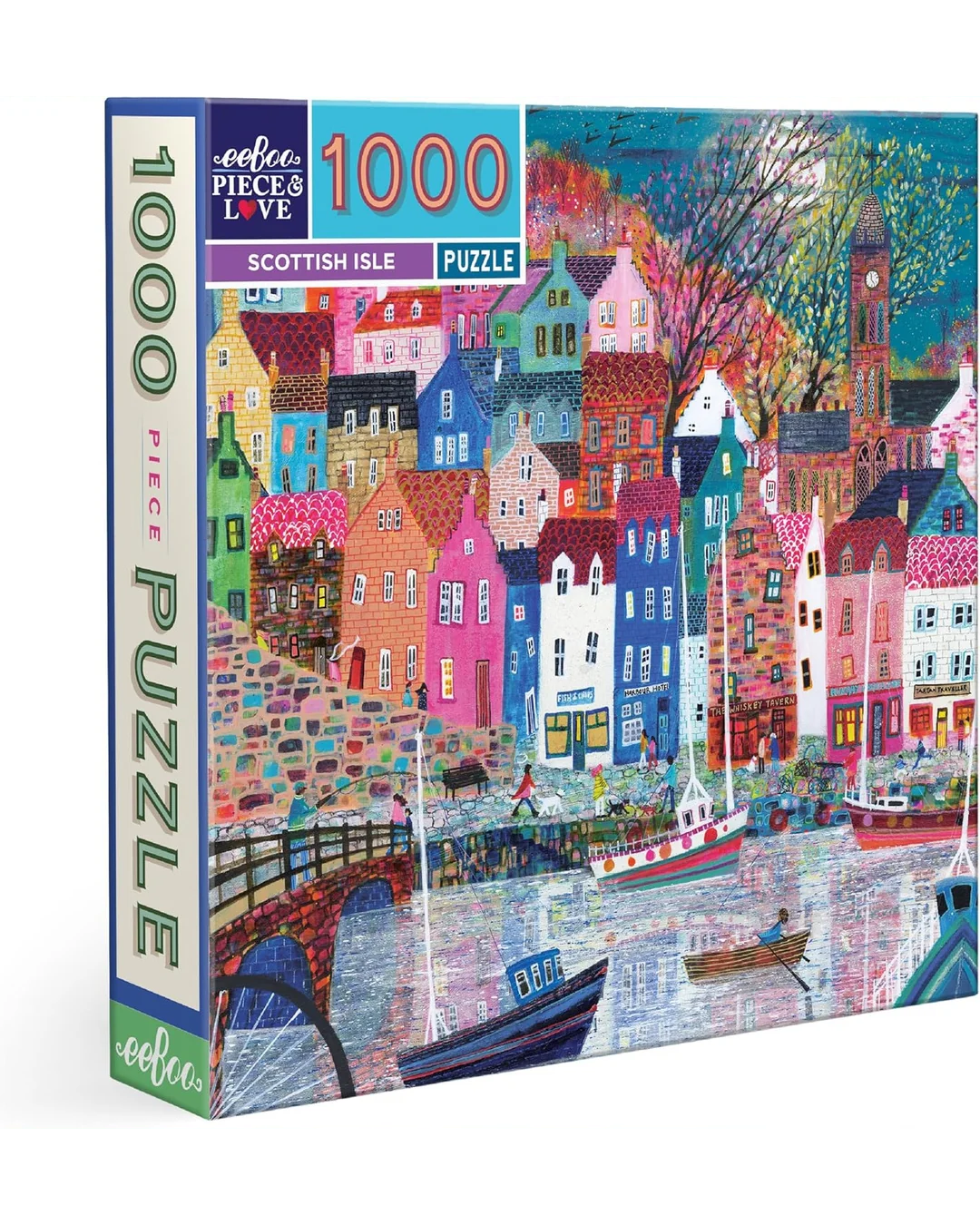 eeBoo 1000pc Puzzle: Scottish Isle Adult Jigsaws