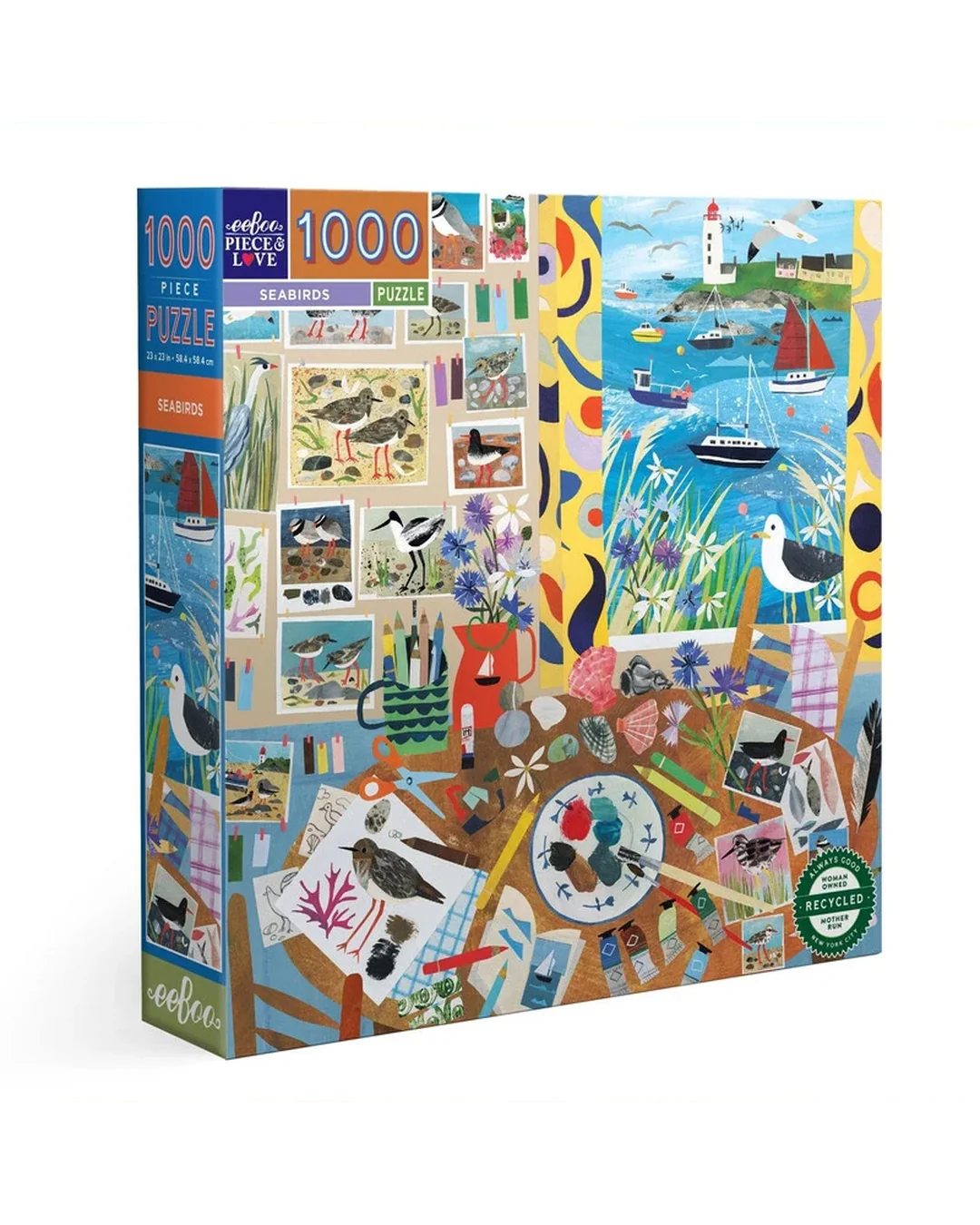 eeBoo 1000pc Puzzle Seabirds