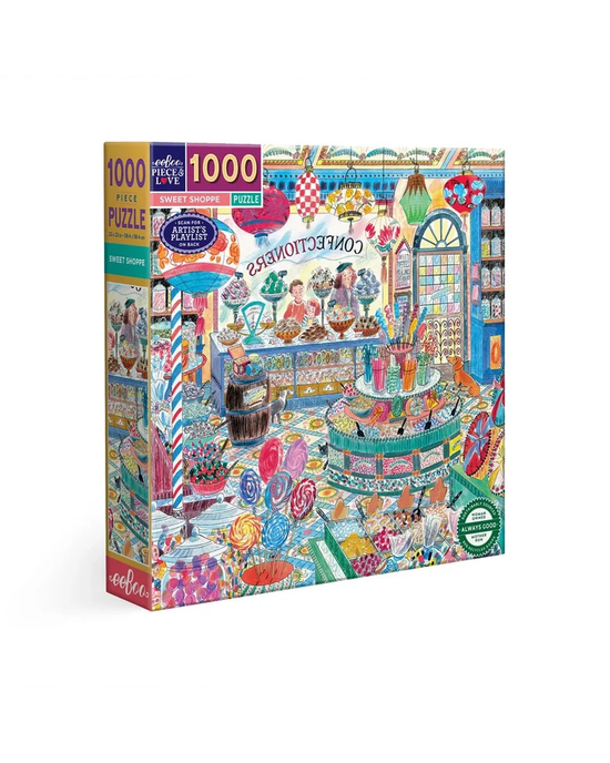 eeBoo Sweet Shoppe 1000-Piece Jigsaw Puzzle