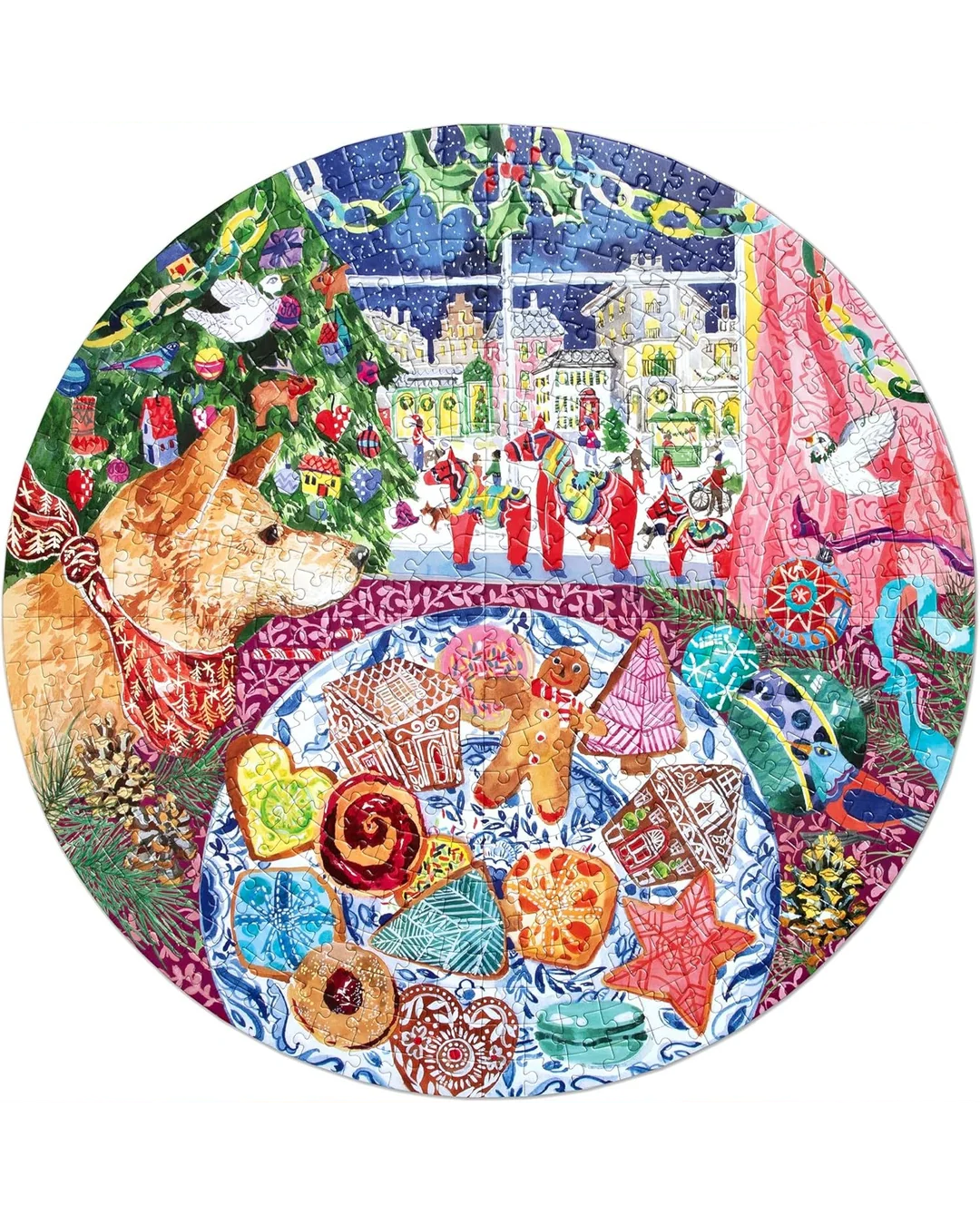 eeBoo 500pc Puzzle Christmas Cookies Adult Jigsaws