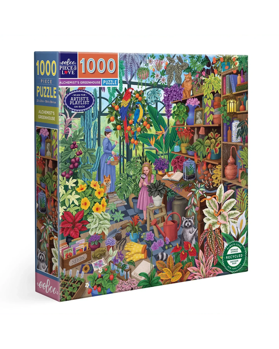 eeBoo Alchemist's Greenhouse 1000-Piece Jigsaw Puzzle