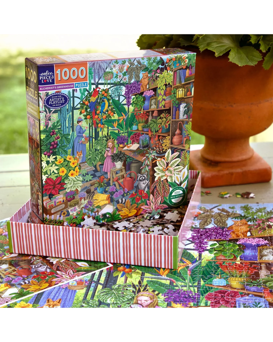 eeBoo Alchemist's Greenhouse 1000-Piece Jigsaw Puzzle